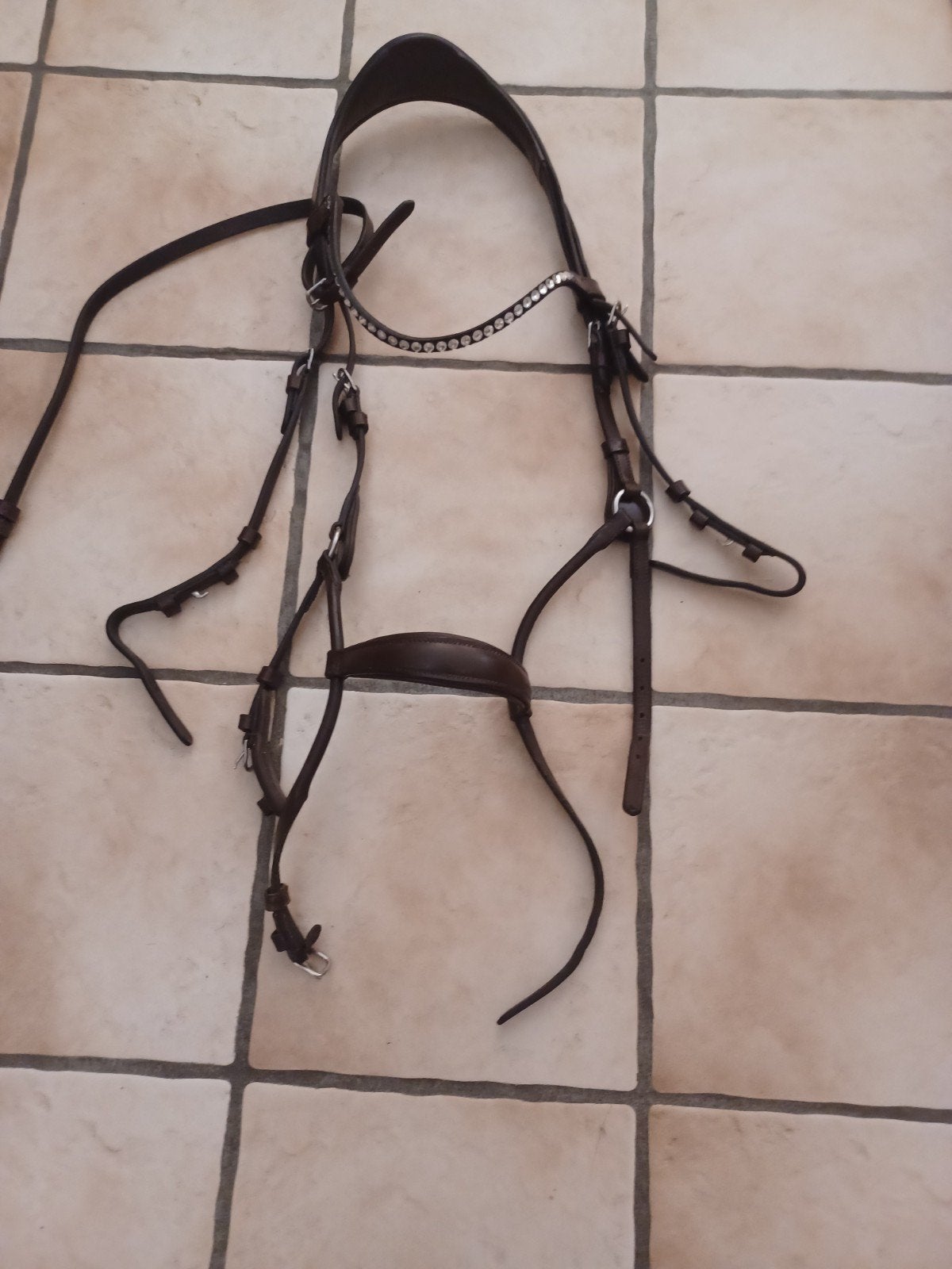 Anatomisch hoofdstel full bruin, Bruin, Ophalen of Verzenden, Horsegear, Full