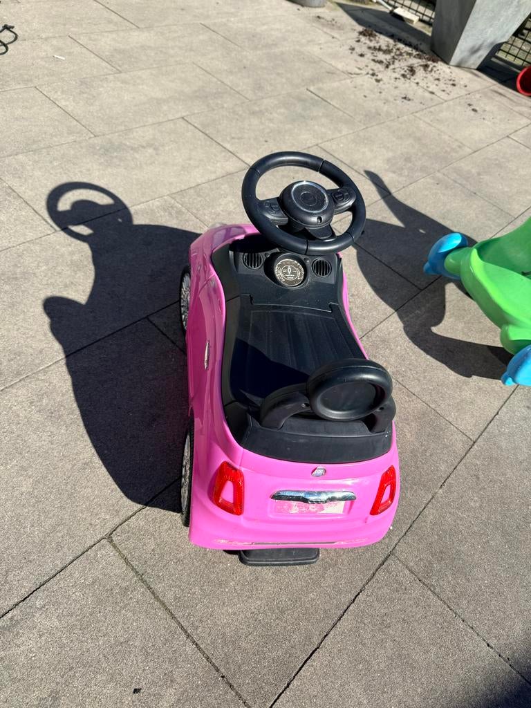 Roze Fiat loopauto, Ophalen, Gebruikt, Loopvoertuig