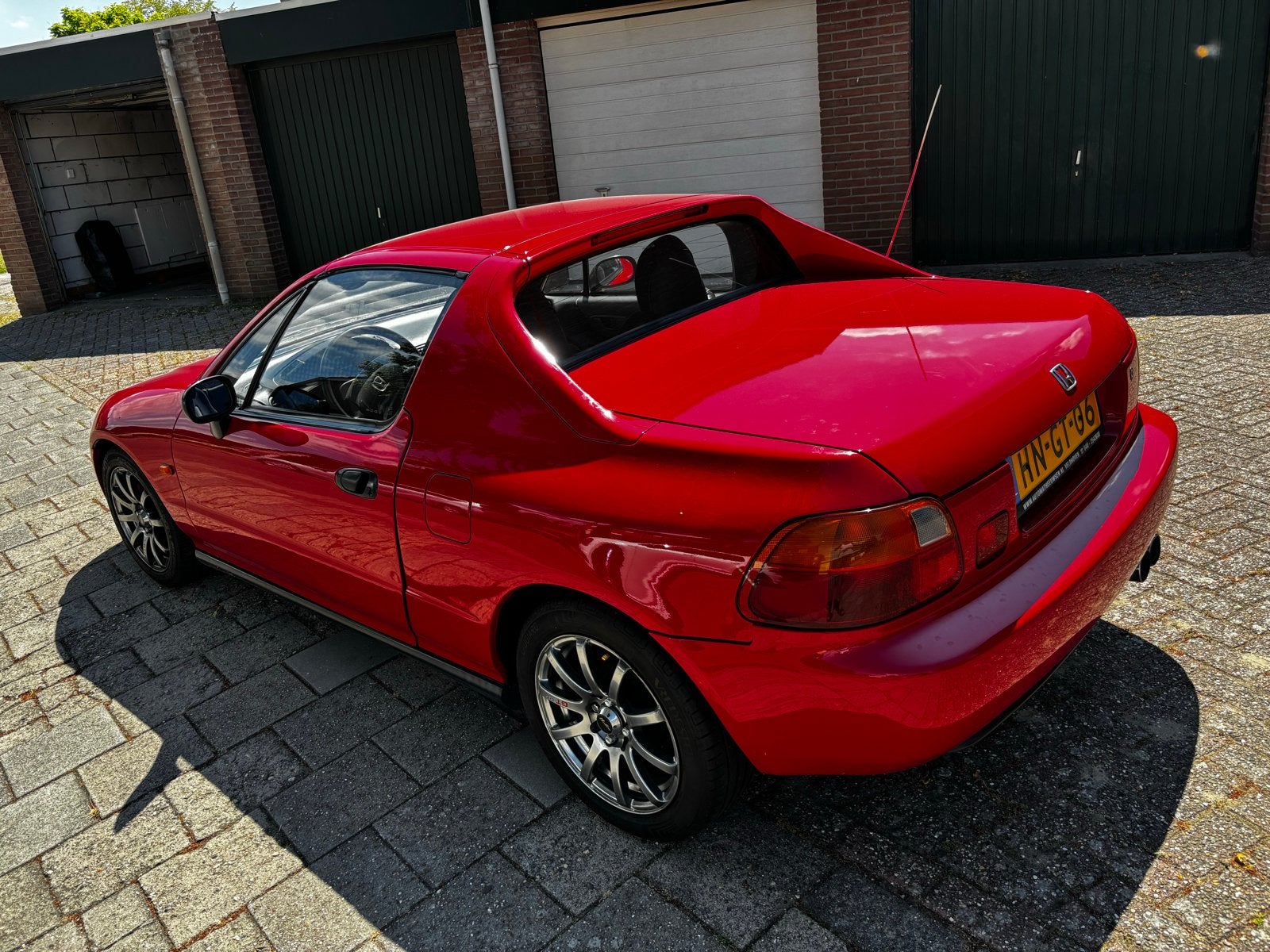 Honda CRX 1.6 Coupe ESI U9 1994 Rood, Auto's, Honda, Voorwielaandrijving, 125 pk, 4 cilinders, 1590 cc