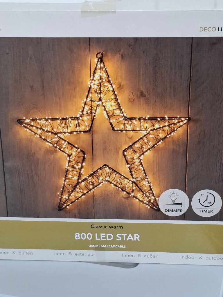 Anna's Collection Ster 3d 800 led 36 cm., Ophalen, Zo goed als nieuw