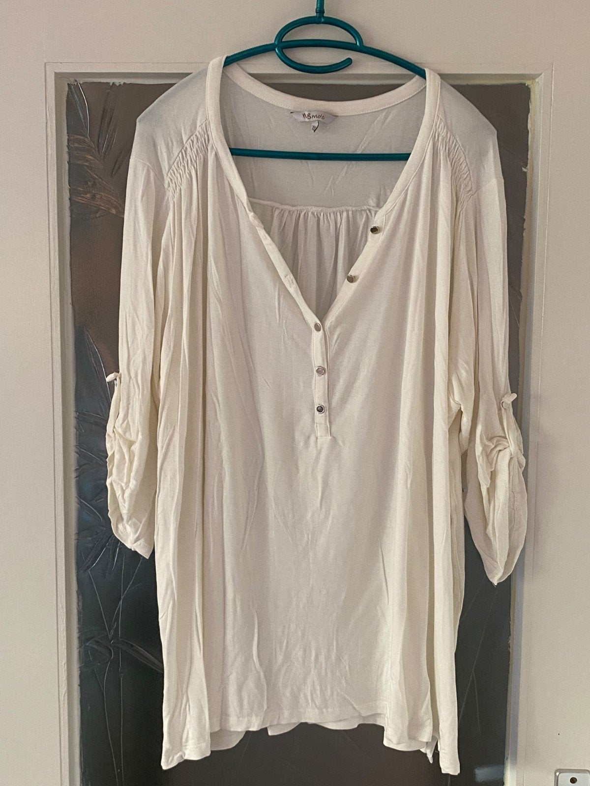 wit shirt 3 kwarts mouw ms mode maat xxl, Kleding | Dames, Wit, Maat 46/48 (XL) of groter, Ophalen of Verzenden, Zo goed als nieuw