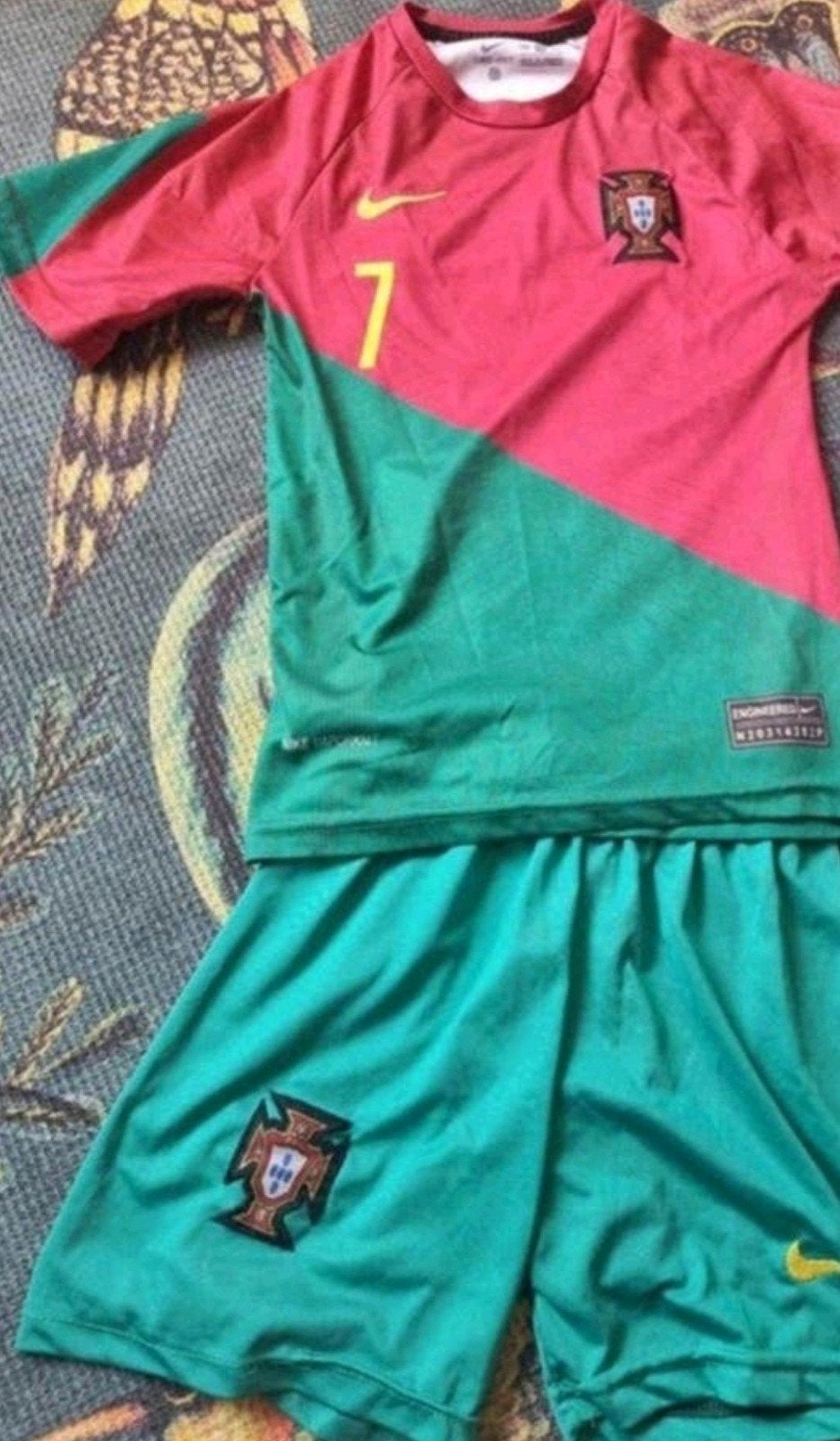 Ronaldo voetbal pakje 140, Kinderen en Baby's, Kinderkleding | Maat 140, Ophalen, Zo goed als nieuw, Jongen of Meisje