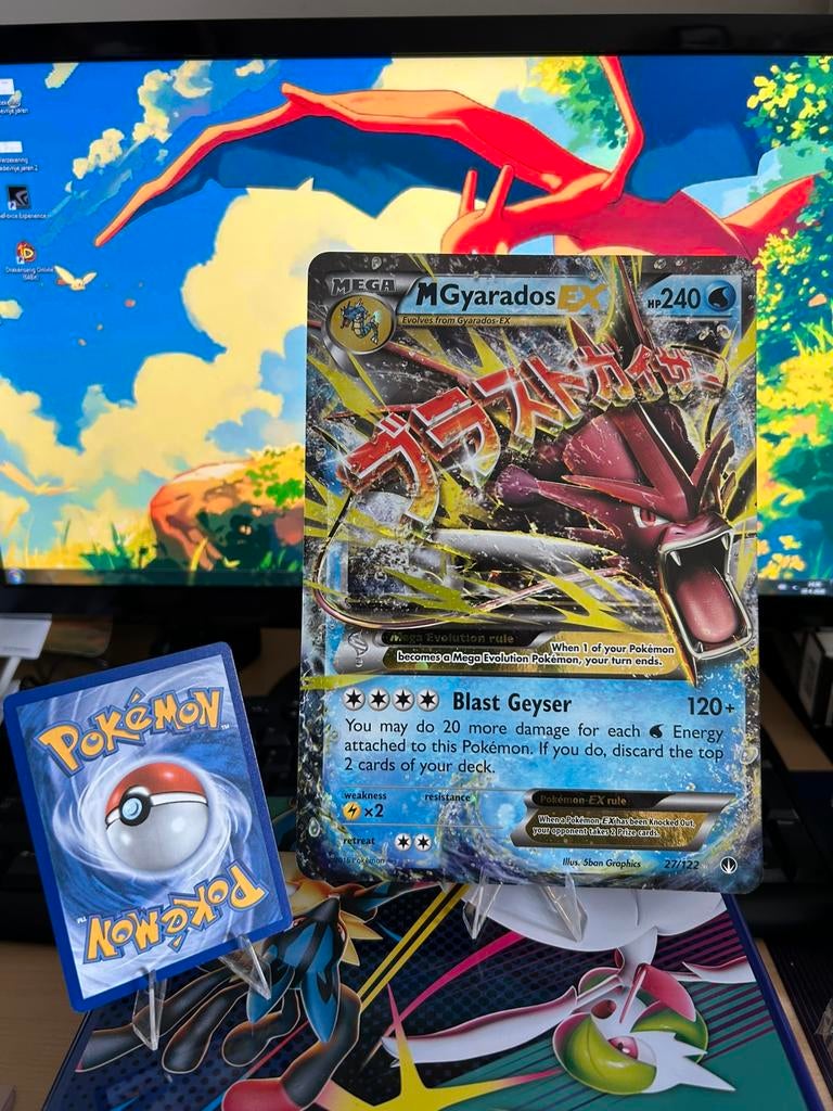 Europe Exclusive JUMBO M Gyarados EX 27/122 BREAKPOINT, Ophalen of Verzenden, Zo goed als nieuw