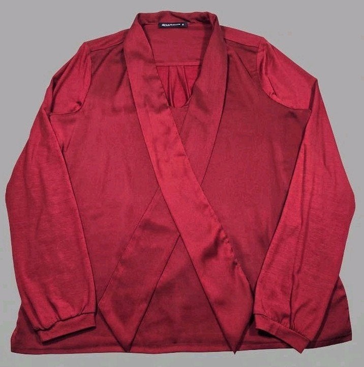 Expresso blouse overslag maat M | donkerrood / dieprood top, Maat 38/40 (M), Expresso, Ophalen of Verzenden, Zo goed als nieuw