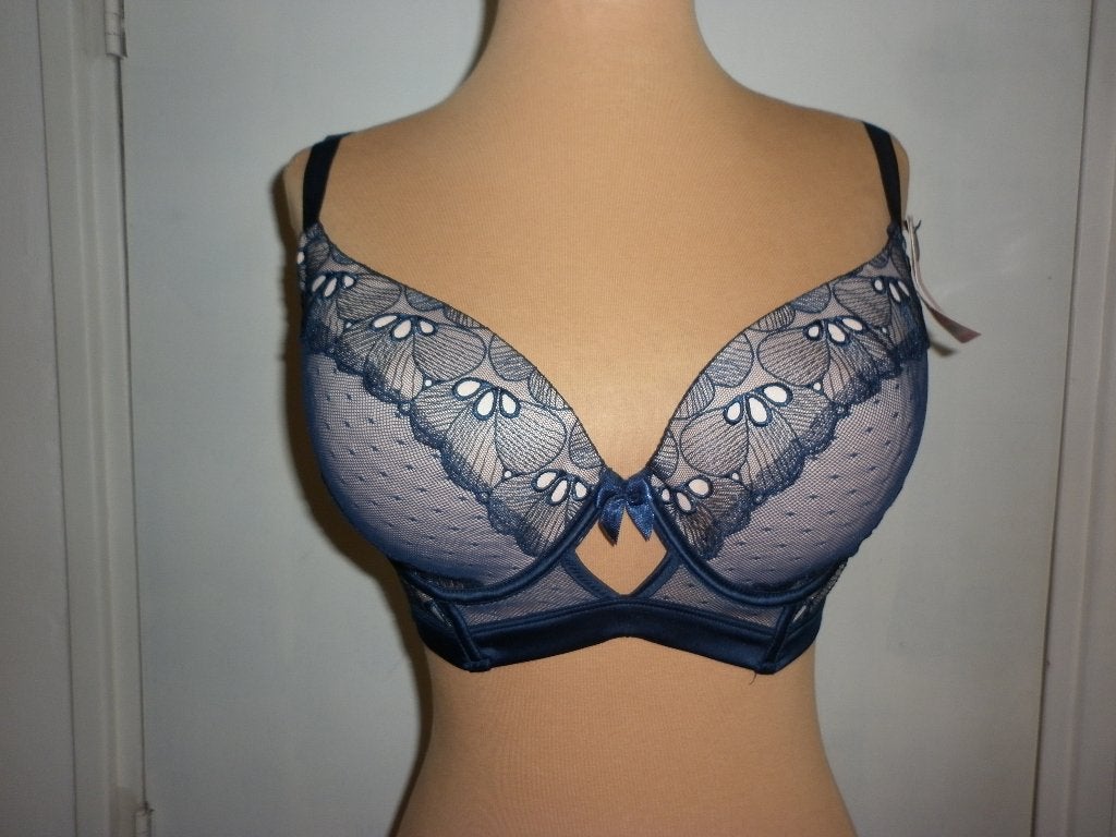 beugelBh maat  75F  voorgevormde cups, Verzenden, Blauw, BH