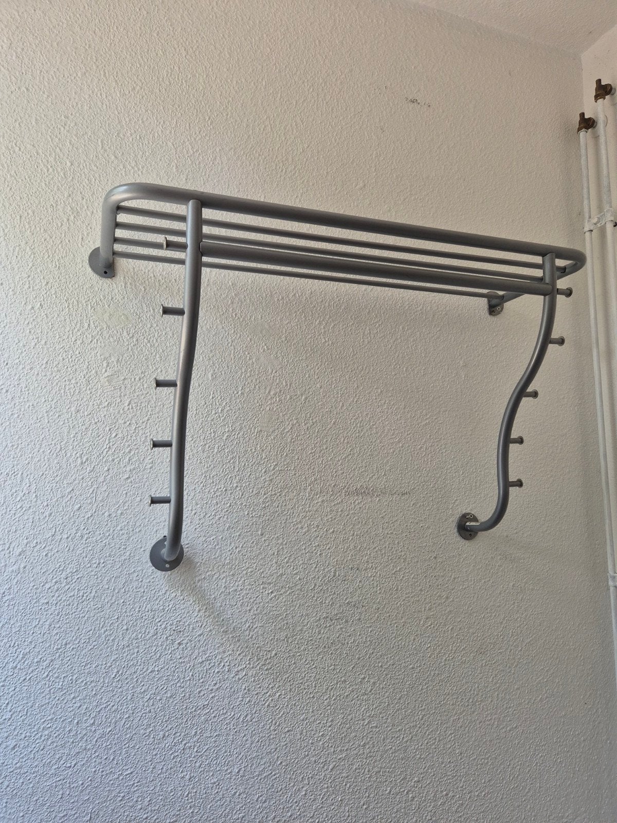 Praktische zilvergrijze kapstok, Gebruikt, Minder dan 100 cm, Metaal, Ophalen
