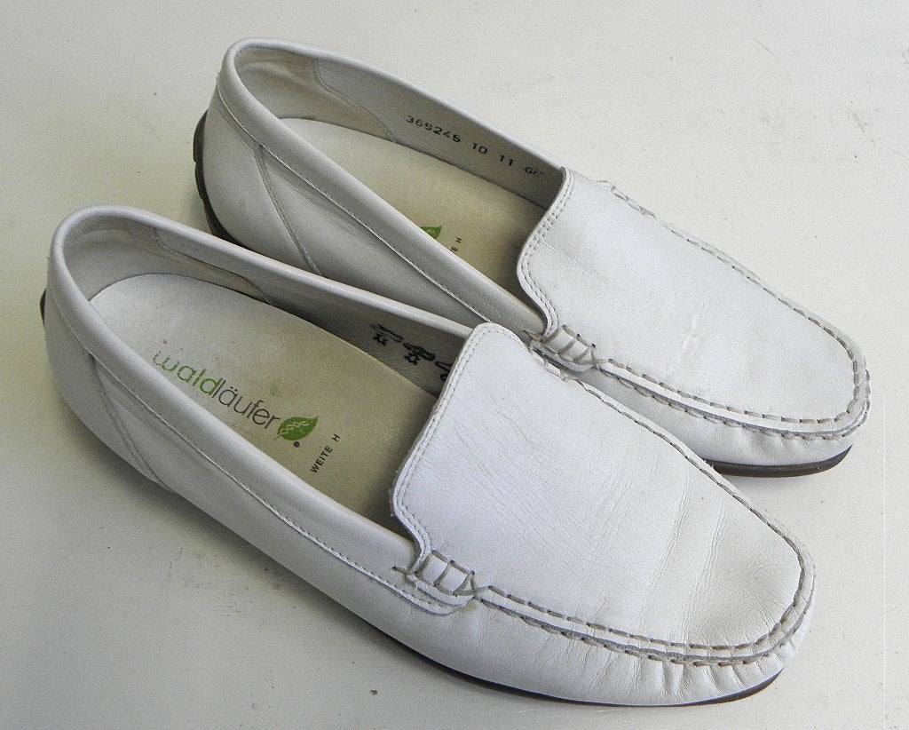 Witte Waldlaufer instappers maat 4½ of 37½ wijdte G, Kleding | Dames, Waldlaufer, Ophalen of Verzenden, Zo goed als nieuw, Wit