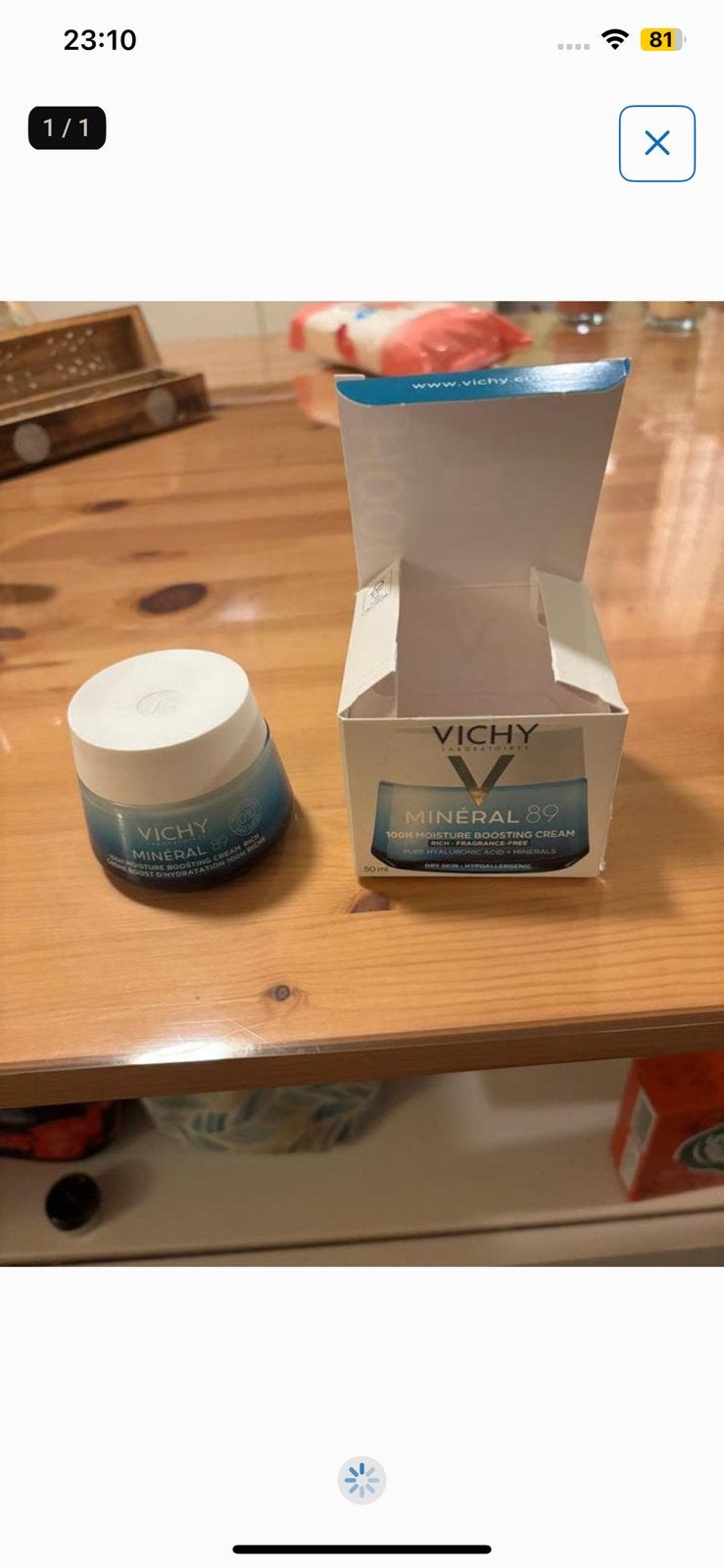 Vichy gezicht creme ✅✅, Ophalen of Verzenden, Zo goed als nieuw, Gehele gezicht
