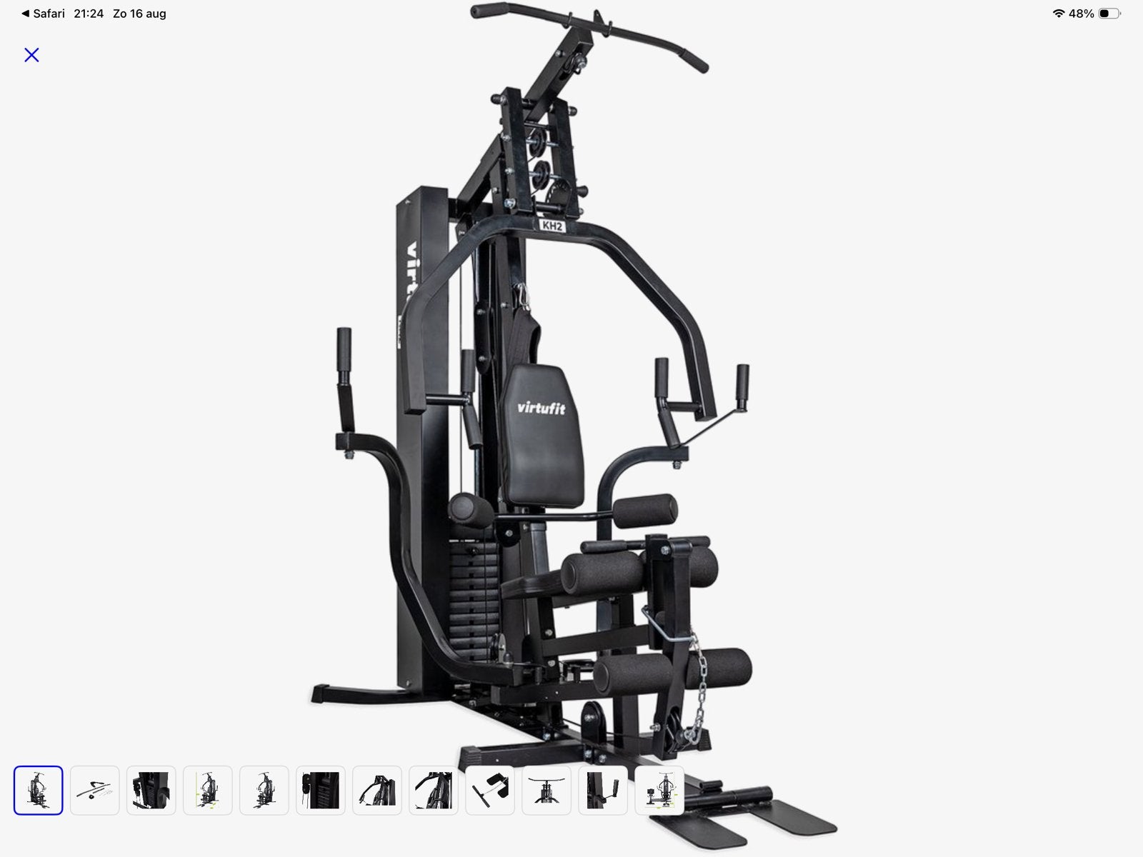 VirtuFit Krachtstation - Compleet thuisfitness apparaat, Sport en Fitness, Fitnessapparatuur, Ophalen, Benen, Krachtstation, Zo goed als nieuw