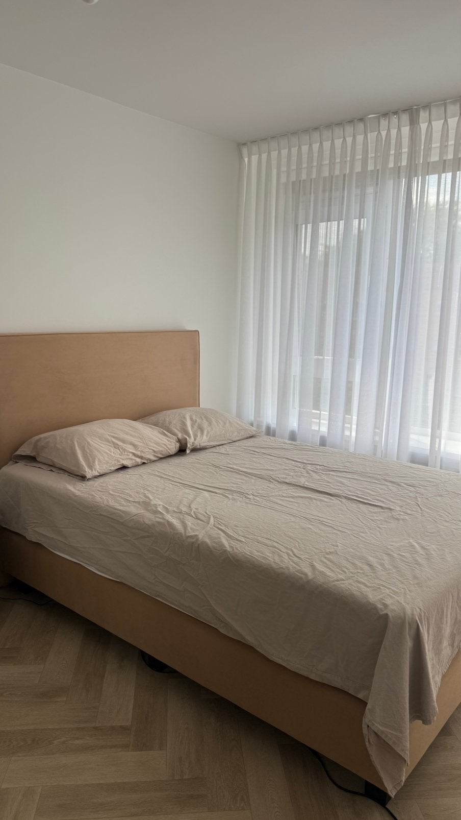 BOXSPING 140x200, Ophalen, Boxsping, Bruin, 140 cm
