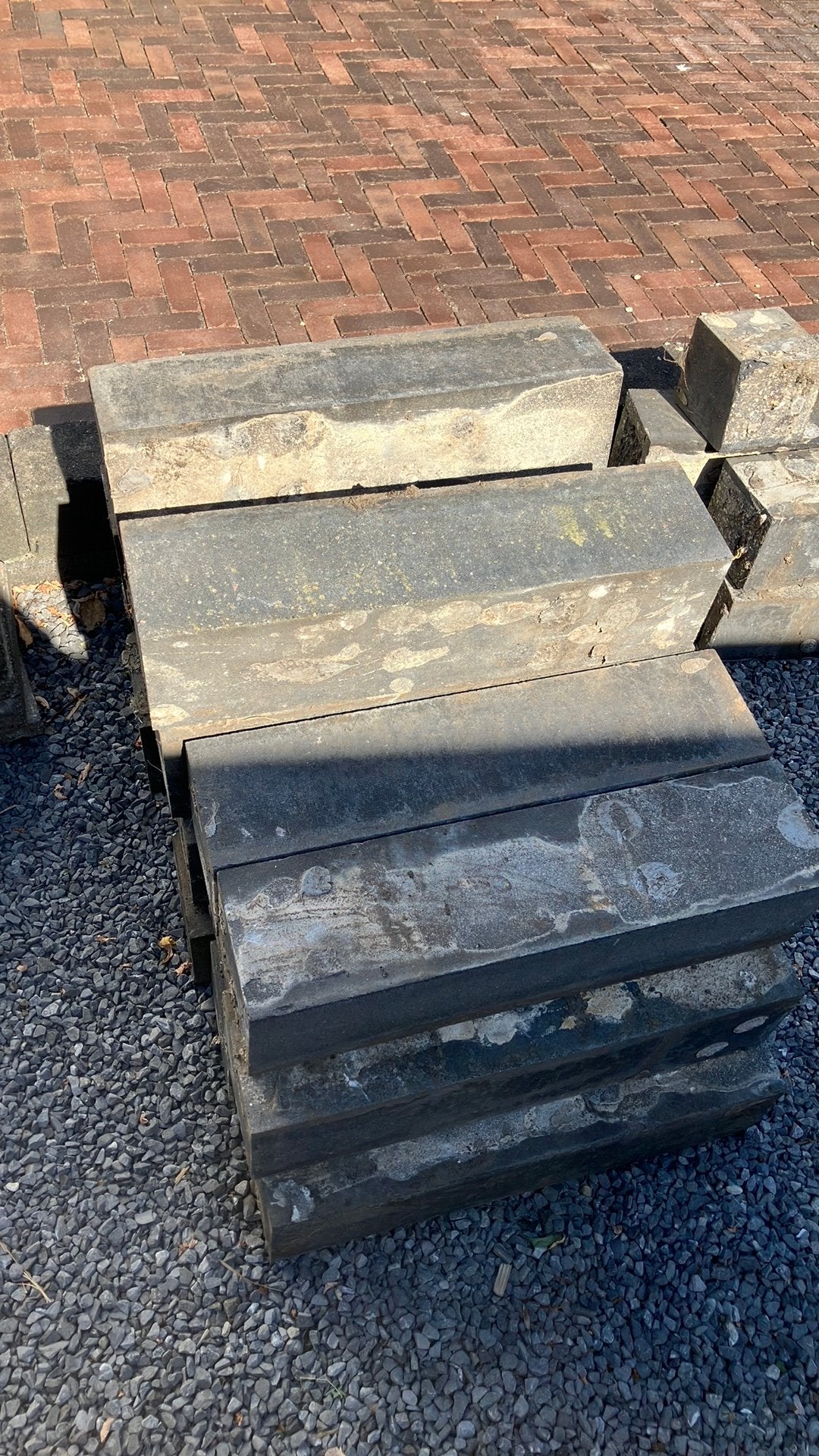Gratis stapelblokken 60x15x15, Tuin en Terras, Bielzen en Borders, Ophalen, Gebruikt, Beton, Minder dan 100 cm