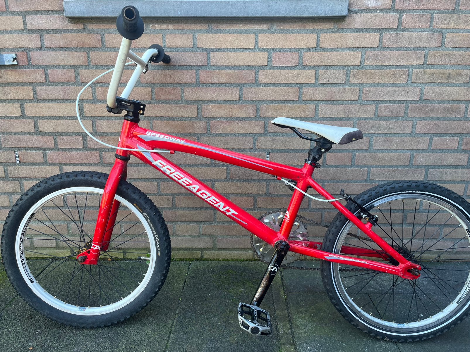 Freeagent bmx 20 inch, Ophalen, Gebruikt, Staal, Velgrem