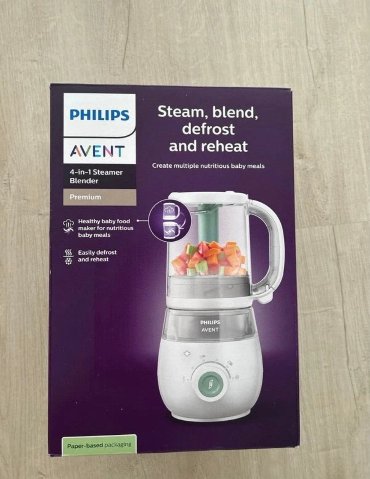 Philips Avent 4-in-1 Stomer Blender SCF885/01 nieuw in doos, Stoomfunctie, Nieuw, Babyvoedingmaker, Philips Avent