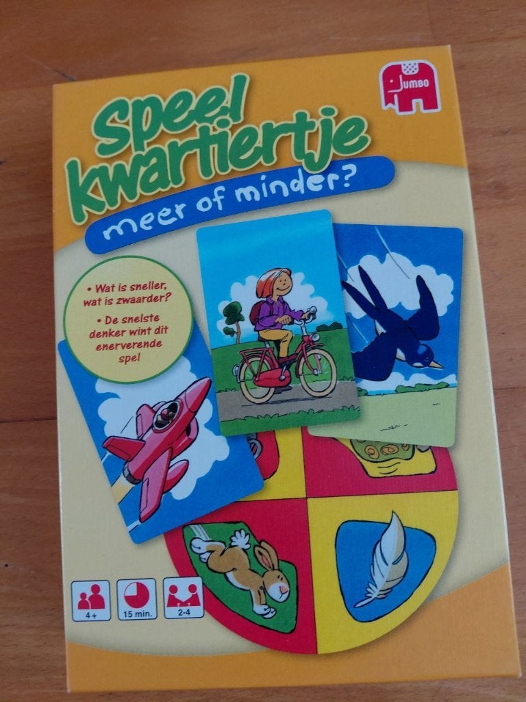 Spel Speelkwartiertje van Jumbo, Drie of vier spelers, Ophalen of Verzenden, Zo goed als nieuw, Jumbo