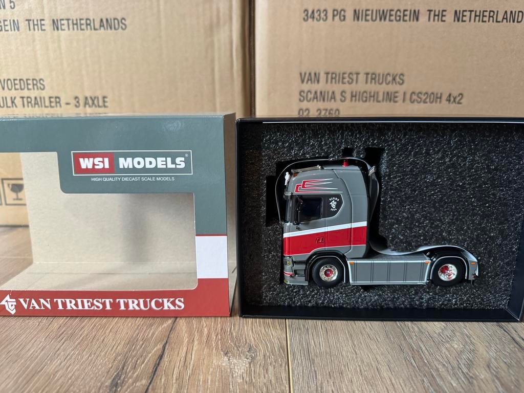 WSI Scania Van Triest Trucks 1:50, Hobby en Vrije tijd, Ophalen of Verzenden, Nieuw, Bus of Vrachtwagen, Wsi