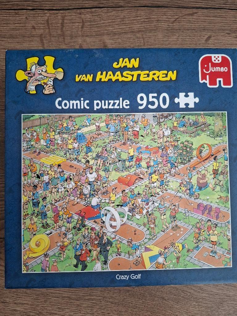 Jan van Haasteren – Crazy Golf (950 stukjes), Ophalen of Verzenden, 500 t/m 1500 stukjes, Gebruikt, Legpuzzel