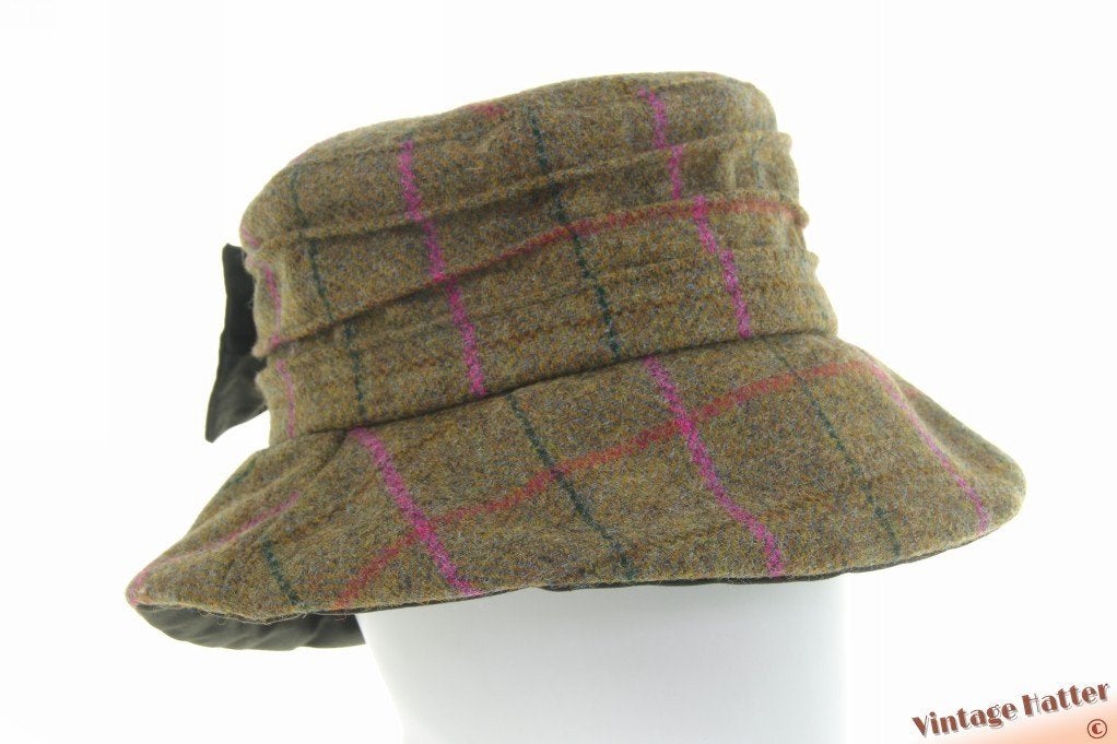 Vintage Dames buckethat Moon Dents groen wol + strik 55-57,5, Kleding | Dames, Hoeden en Petten, 56 of 57 cm (M, 7 of 7⅛ inch)