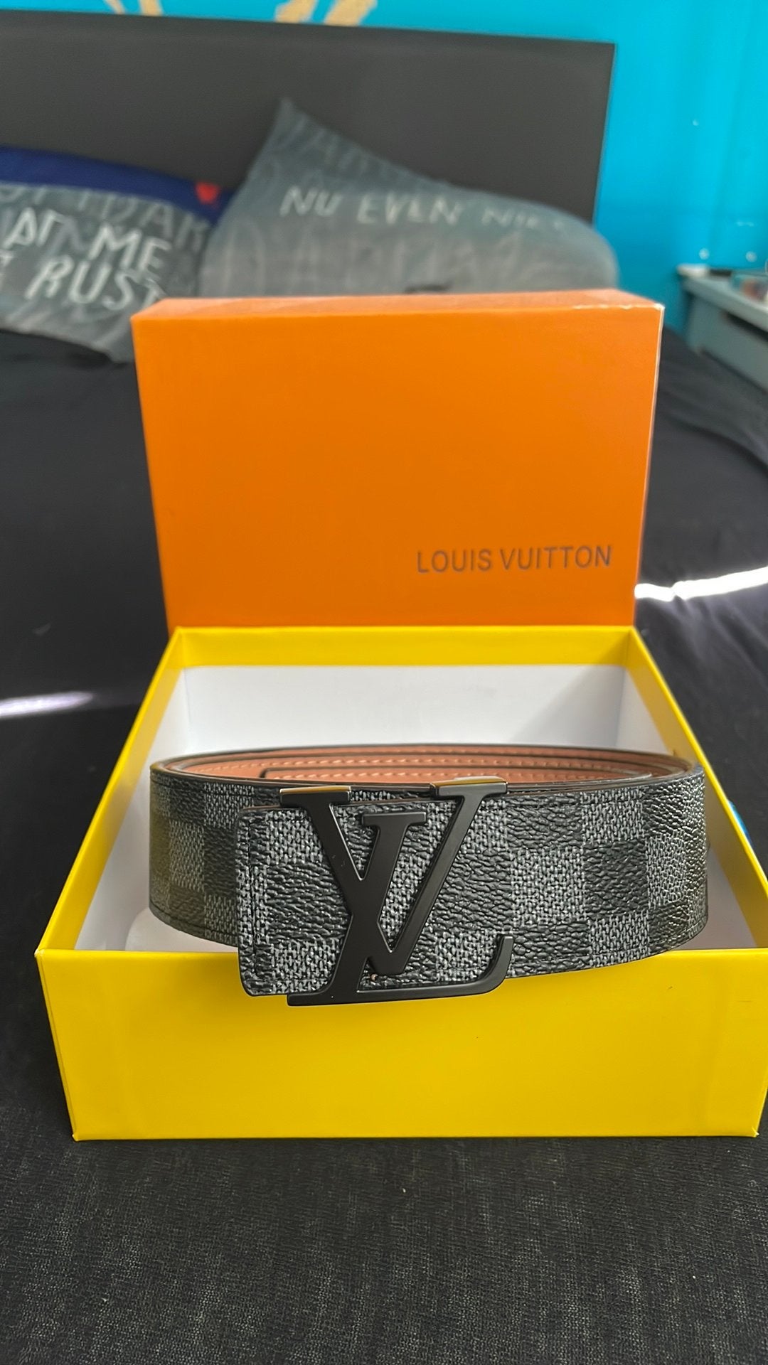 Lv riem, Ophalen of Verzenden, Zo goed als nieuw, Zwart, 105 tot 115 cm