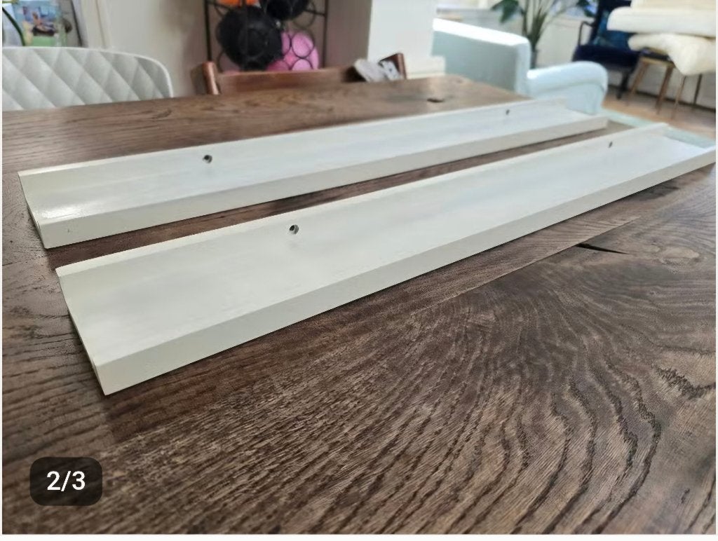 2x Witte fotoplank / boekenplank - 80cm Karwei, Ophalen of Verzenden, Gebruikt