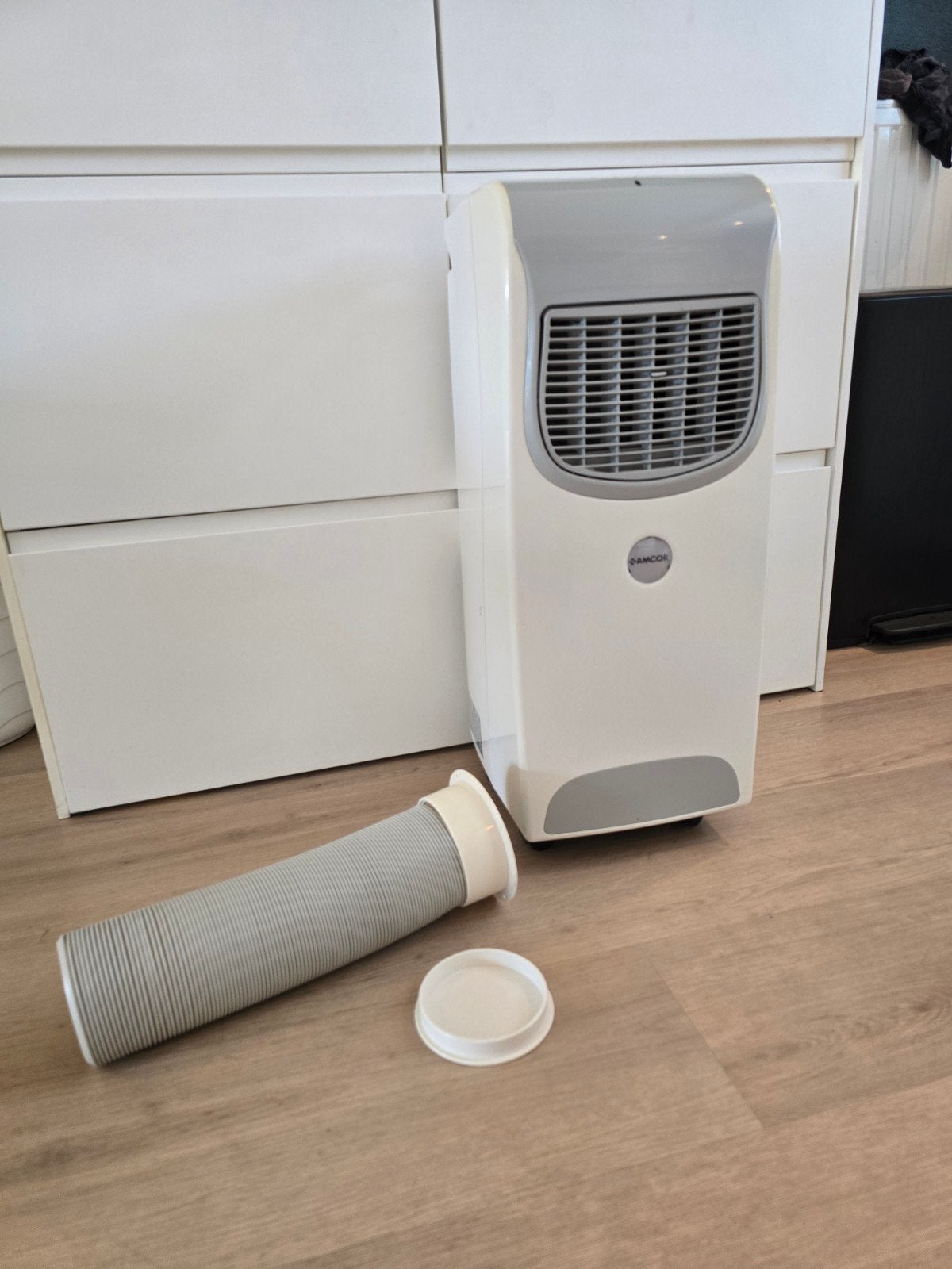 Goed werkende mobiele airco - Samcor, Witgoed en Apparatuur, Airco's, Gebruikt, Mobiele airco, Minder dan 60 m³, 3 snelheden of meer