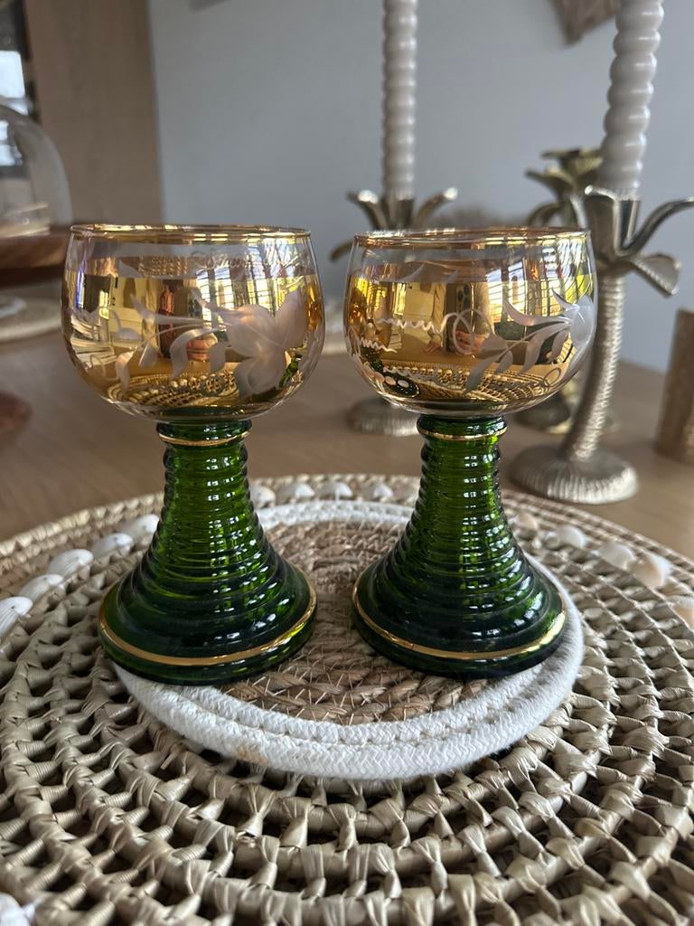 2x mooie Roemer wijnglazen, Ophalen of Verzenden