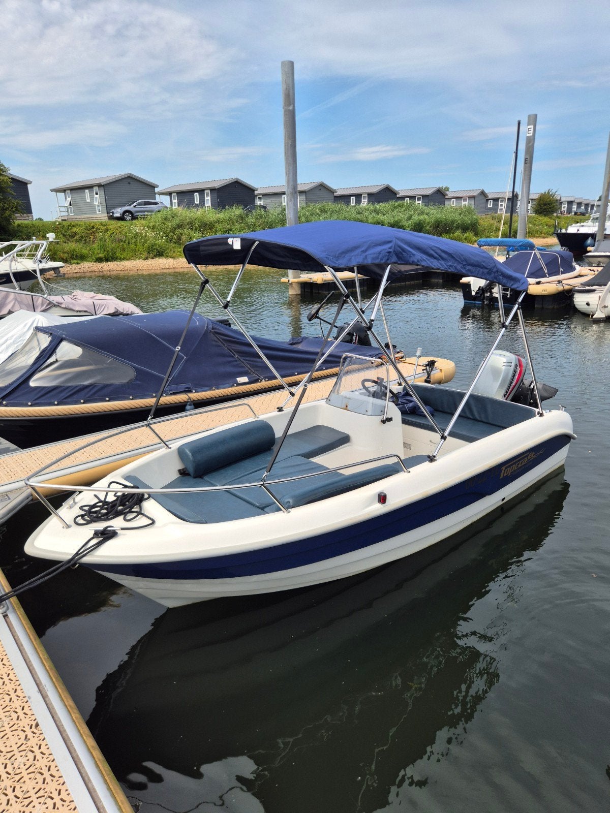 Topcraft Millennium 25pk viertakt met trailer, Gebruikt, Ophalen of Verzenden, 10 tot 30 pk, Overige merken