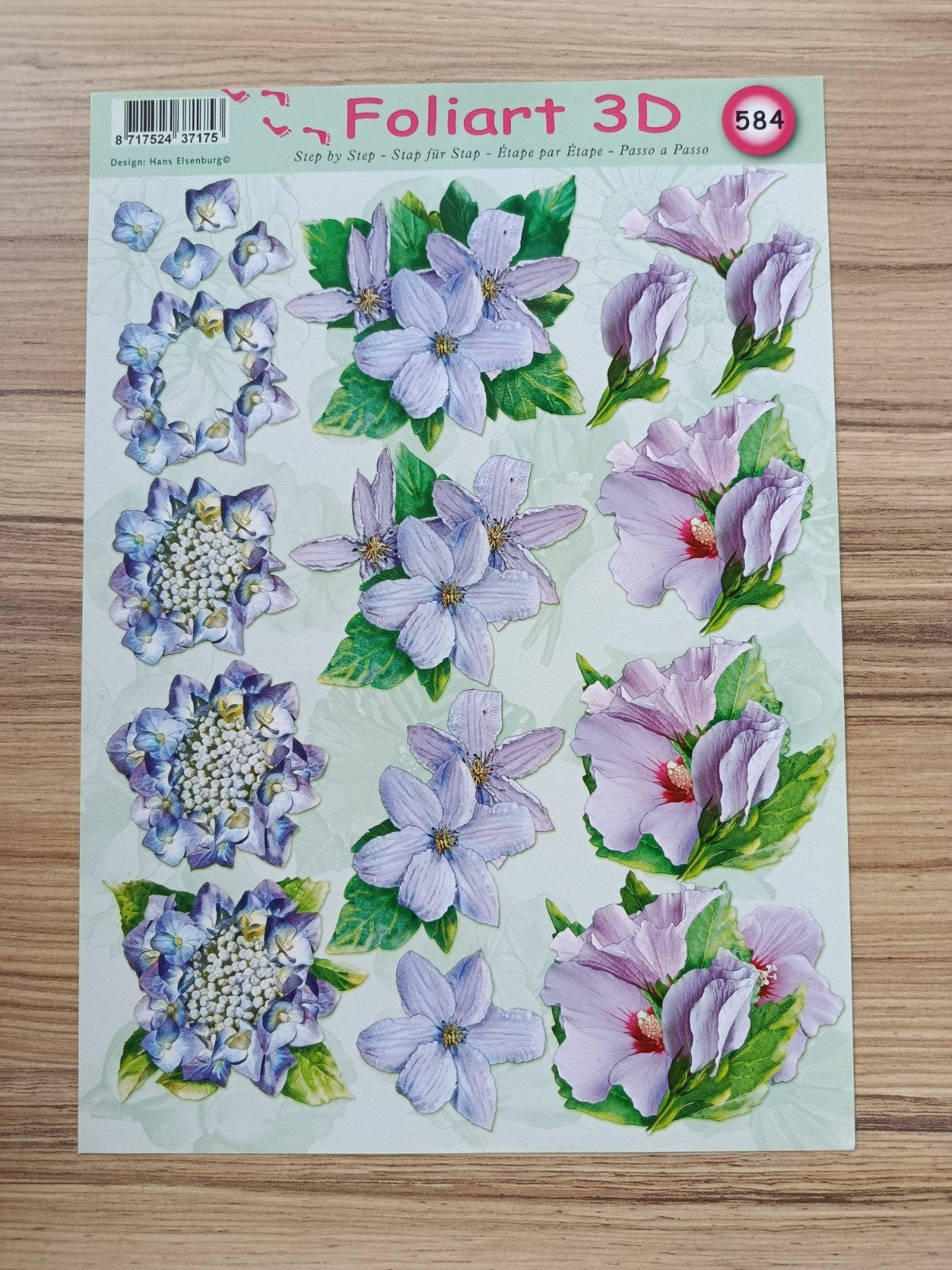 Bloemen Knipvellen,, Hobby en Vrije tijd, Ophalen of Verzenden, Nieuw, Natuur, Knipvel