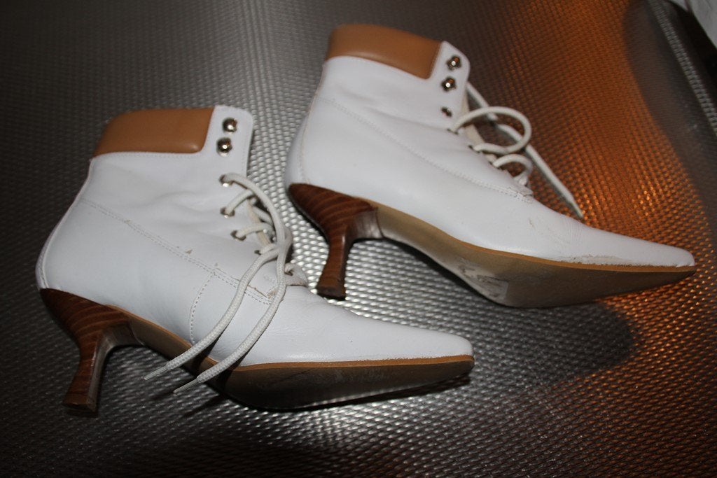 schoenen wit/beige spm z.g.a.n, Wit, Overige typen, Ophalen of Verzenden, Zo goed als nieuw