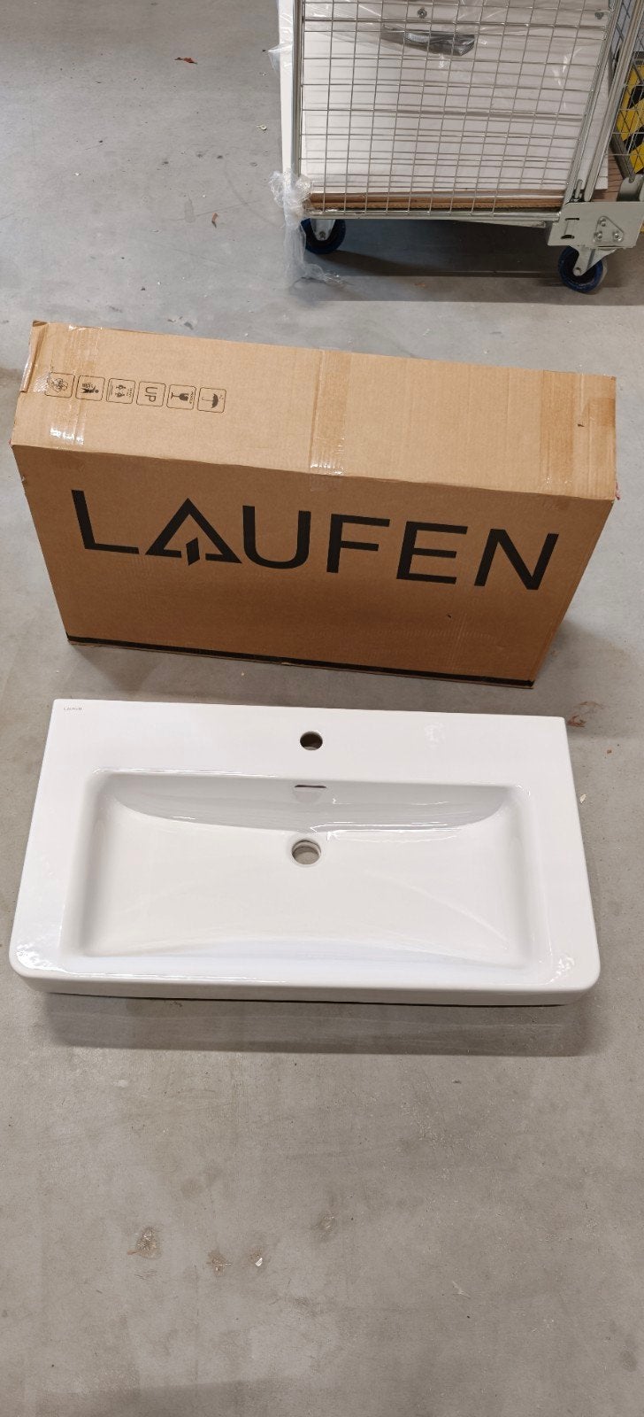 Laufen Pro S meubelwastafel 85x46x17.5 wit met kraangat, Ophalen, Nieuw, Wastafel