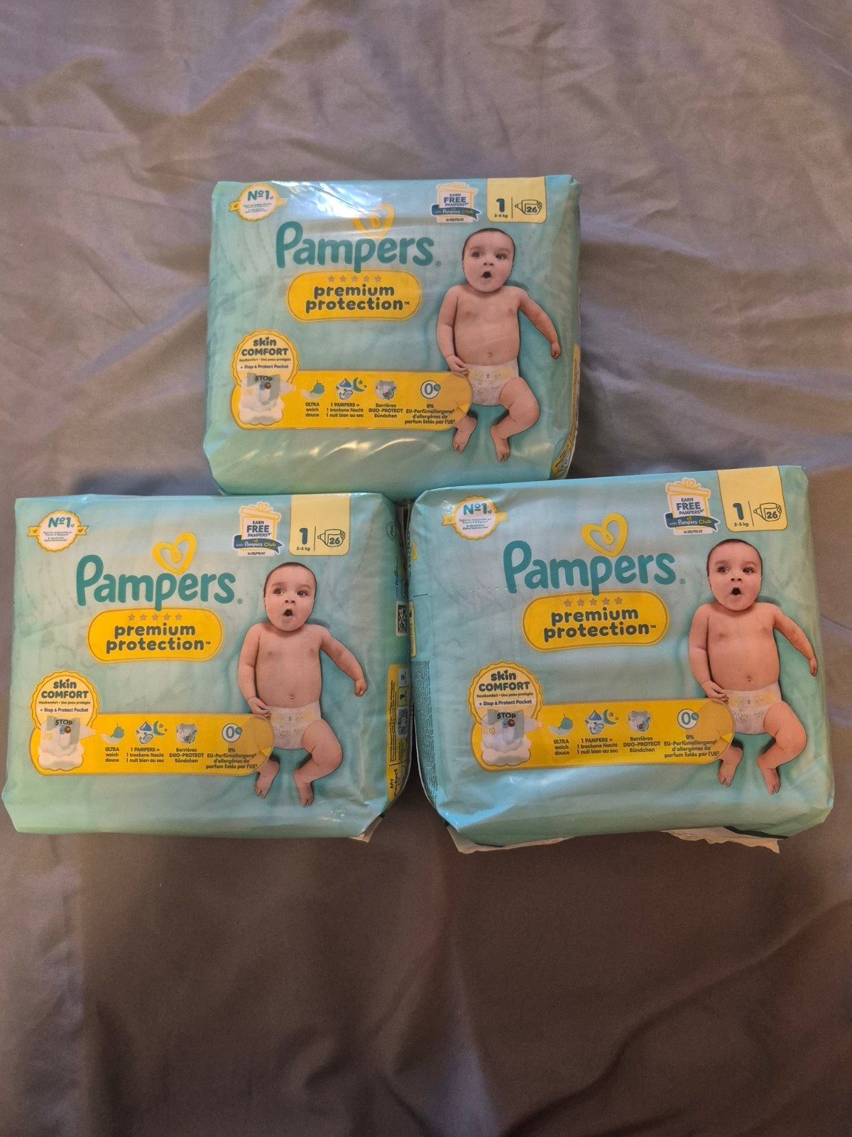 Pampers maat 1, Ophalen
