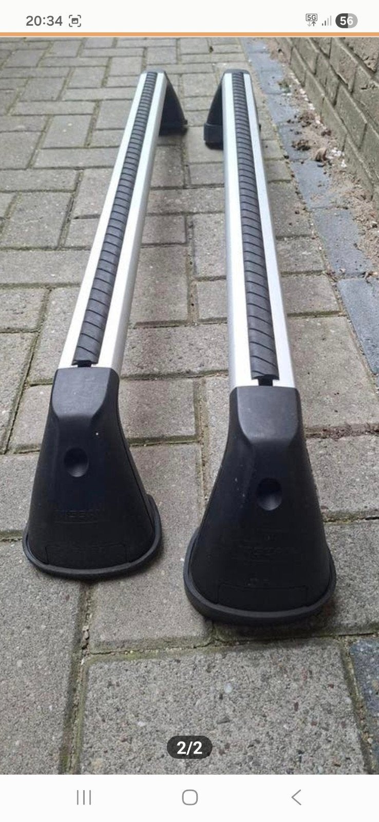 Nissan dakdragers - Origineel en in goede staat, Auto diversen, Dakdragers, Gebruikt, Ophalen