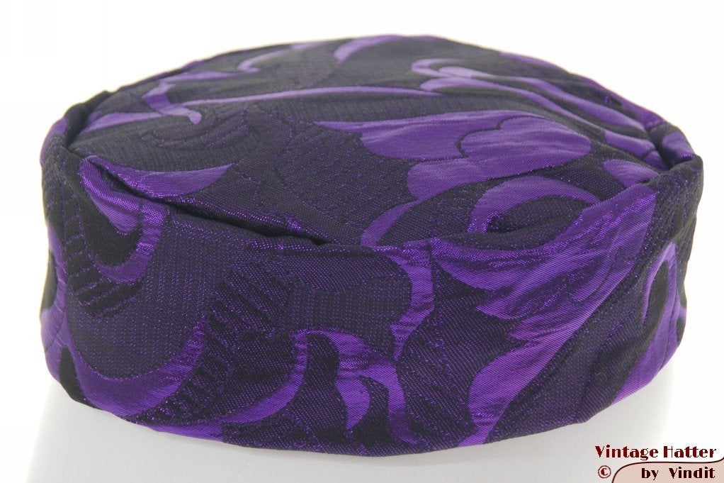 Oosters hoedje glimmend paars en zwart 61 = XL nieuw, Kleding | Heren, Onbekend of Merkloos, 60 cm (XL, 7½ inch) of meer, Nieuw