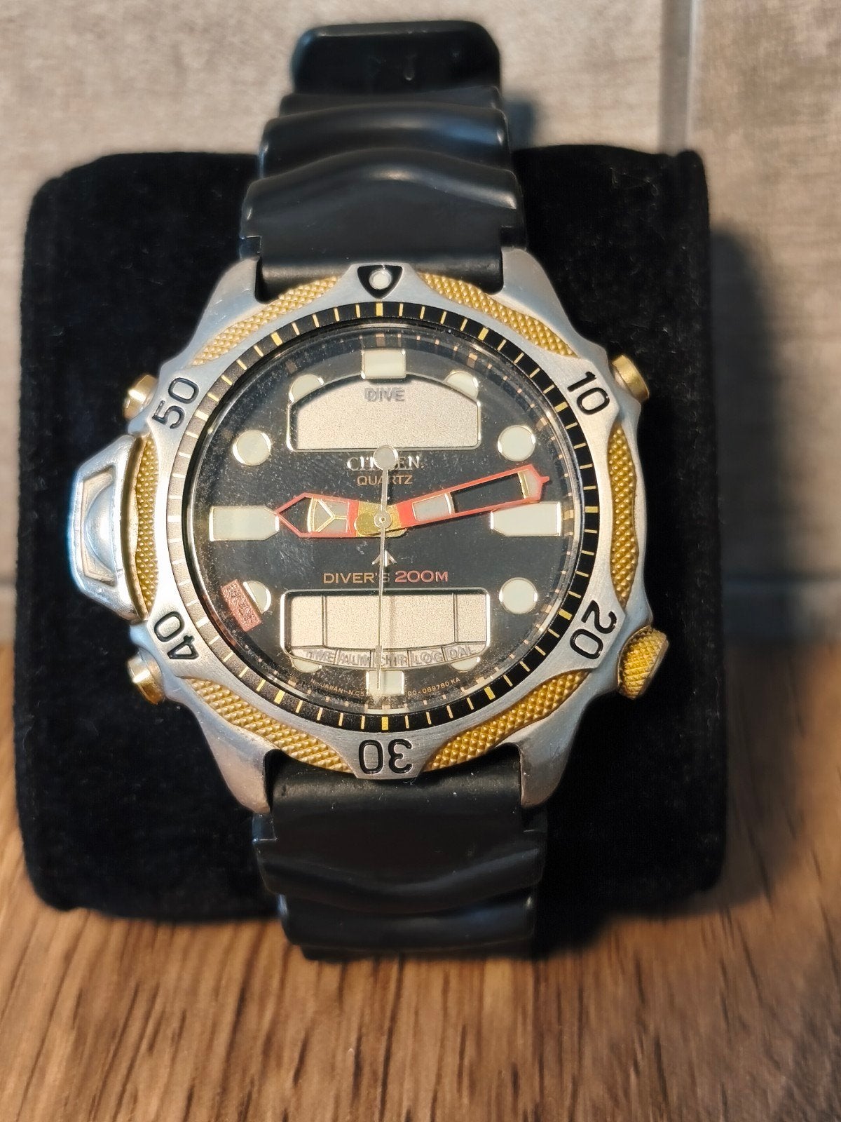 Citizen Aqualand C500 E80397 Vintage Duikhorloge - Bicolor, Gebruikt, Staal, Kunststof, Ophalen of Verzenden