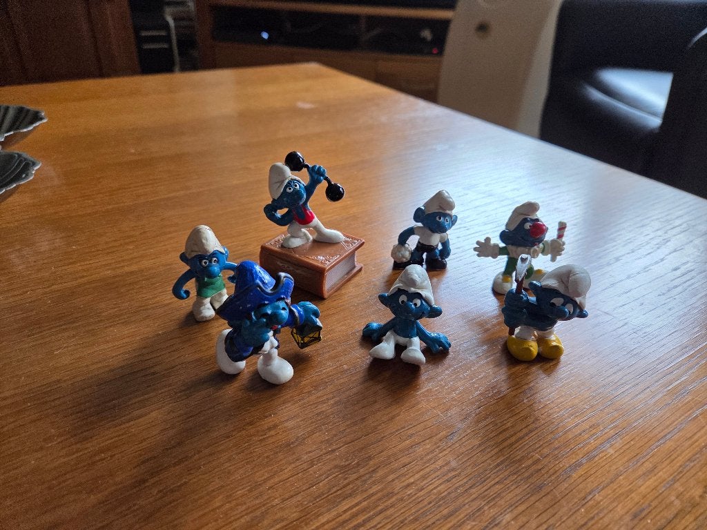 Smurfen, Ophalen of Verzenden, Gebruikt, Verschillende Smurfen, Poppetje, Figuurtje of Knuffel