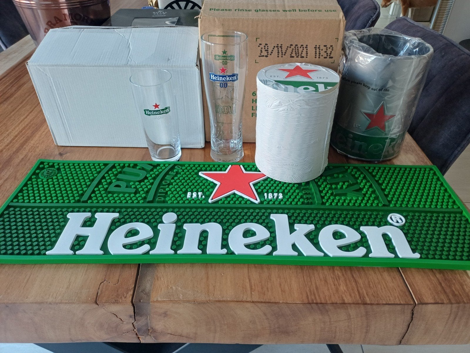 Heineken pakket, Glas of Glazen, Nieuw, Ophalen of Verzenden, Glas