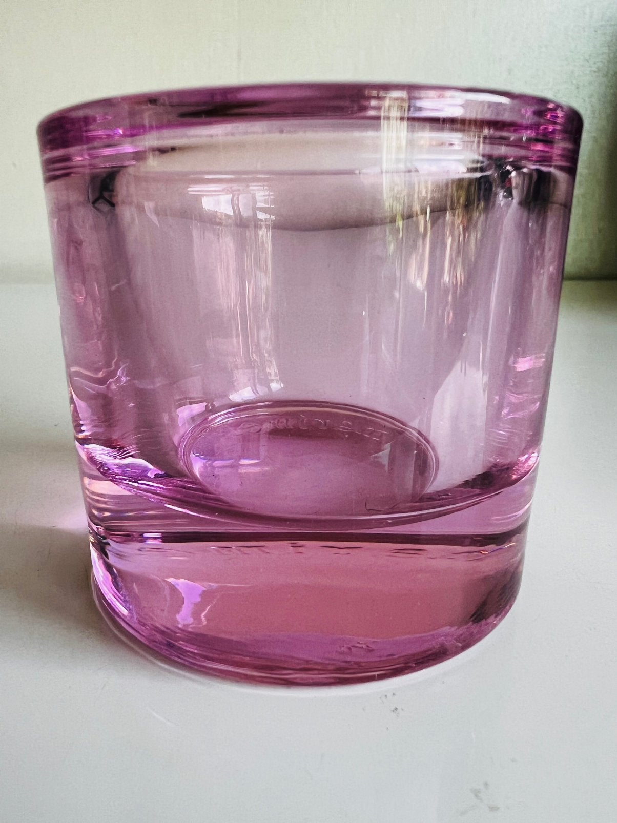 Iittala Kivi Marimekko Kandelaar Sweet Pink Roze H. Orvola, Ophalen of Verzenden, Roze, Kandelaar, Iittala