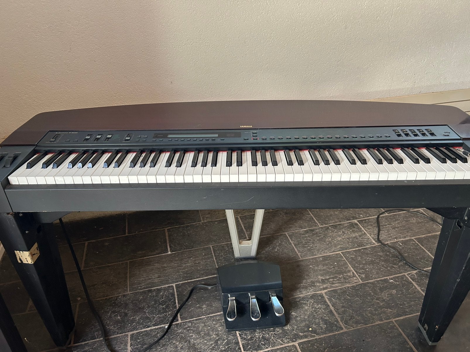 Piano vleugel elektrische yamaha Clavinova, Ophalen, Gebruikt, Bruin, Digitaal