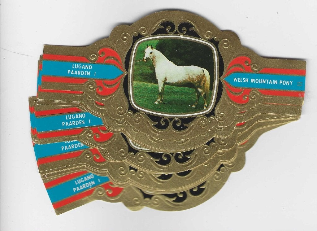 reeks  609  PAARDEN  1  1-24     sigarenbanden, Ophalen of Verzenden, Zo goed als nieuw, Sigarenbandjes