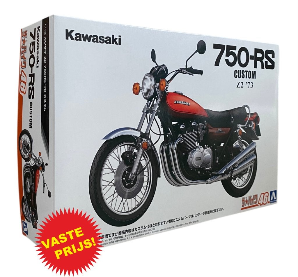 Kawasaki Z2 750RS '73 Custom (Aoshima 06676) 1/12, Overige merken, Nieuw, Ophalen of Verzenden, Groter dan 1:32