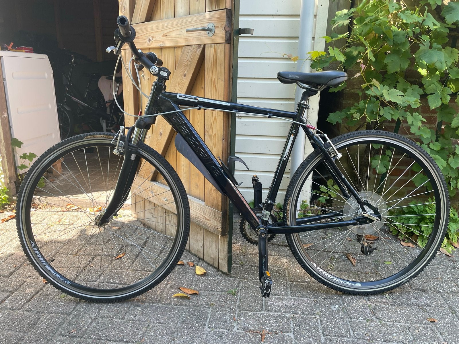 Zwarte Gazelle Golfo herenfiets, 28 inch, 24 versnellingen, Ophalen, 28 inch, Gebruikt, Vering