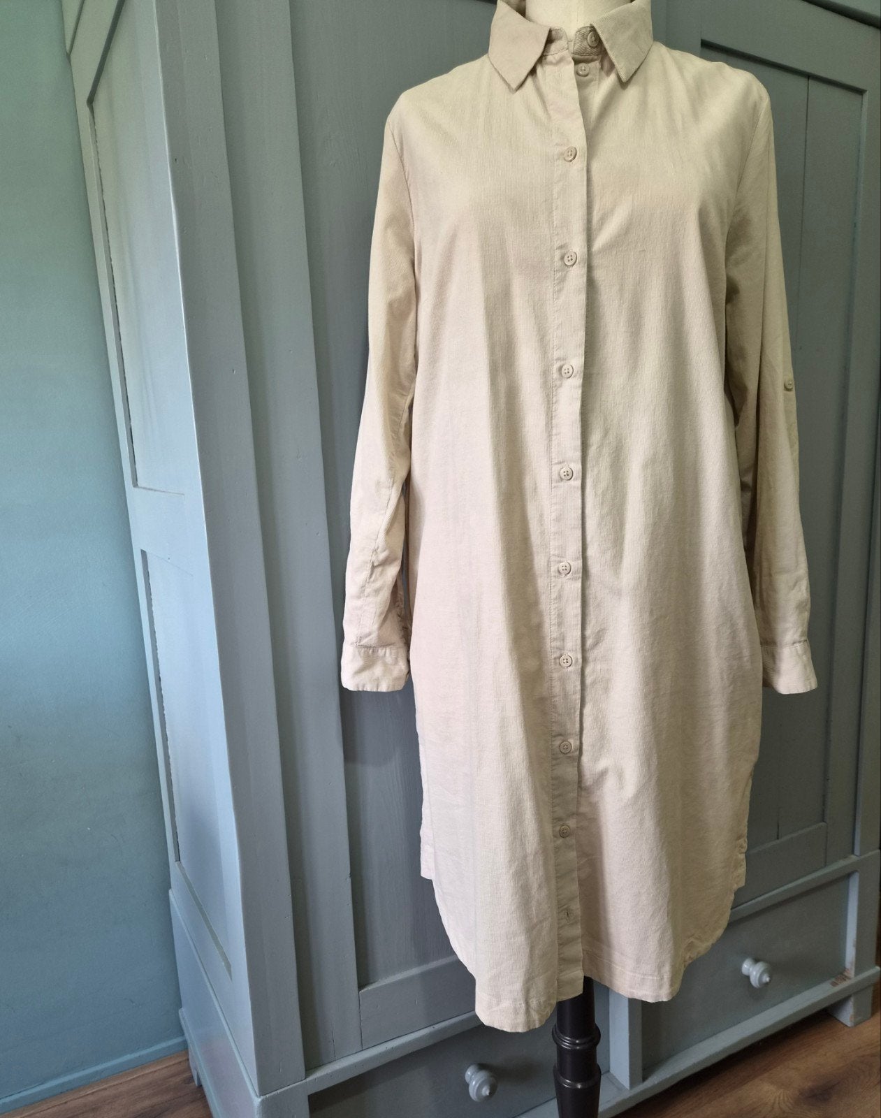 Tom Tailor Corduroy Jurk Maat 40, in nieuwstaat, Maat 38/40 (M), Beige, Nieuw, Knielengte