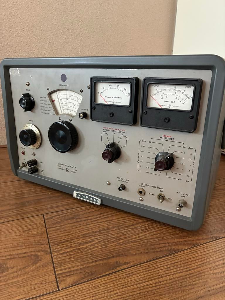 Hewlett Packard 606A Signaalgenerator - Vintage Testapparatu, Ophalen, Gebruikt, Video