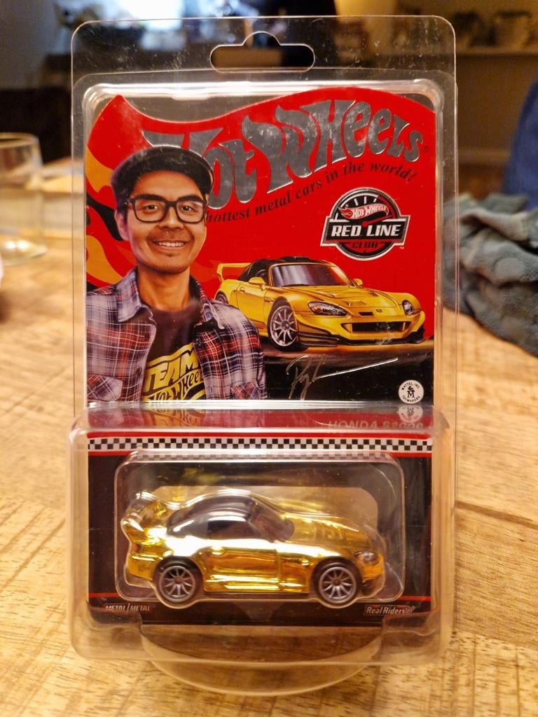 Hot Wheels RLC Honda S2000 Goud - Nieuw in verpakking, Overige merken, 1:50 of kleiner, Auto, Nieuw
