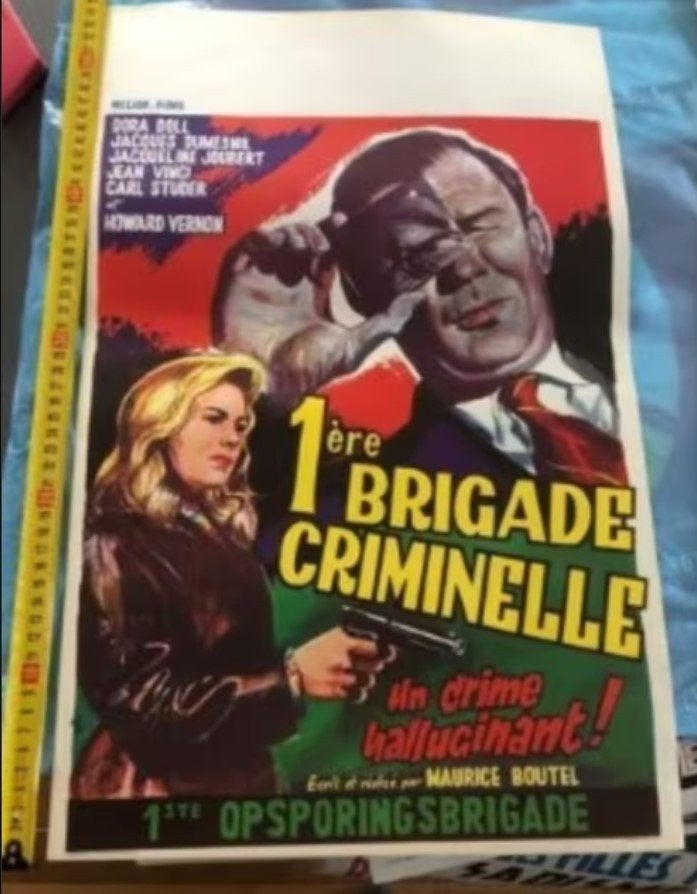 1ste opsporingsbrigade filmposter, Ophalen of Verzenden, Zo goed als nieuw, A1 t/m A3, Film en Tv