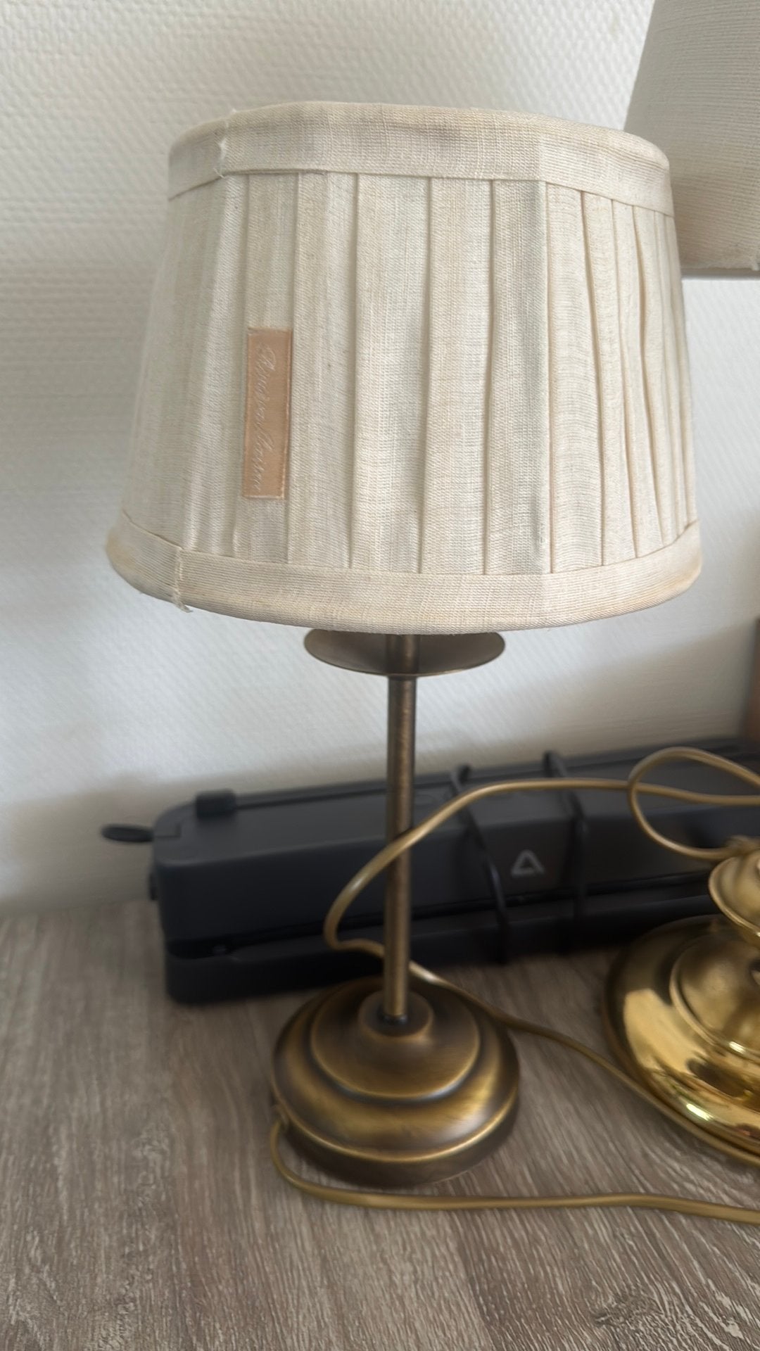 PrachtigeLandelijkeTafellampRivièraMaison Kap&Vande Heg Voet, Beige, Overige materialen, Overige merken, Ophalen of Verzenden