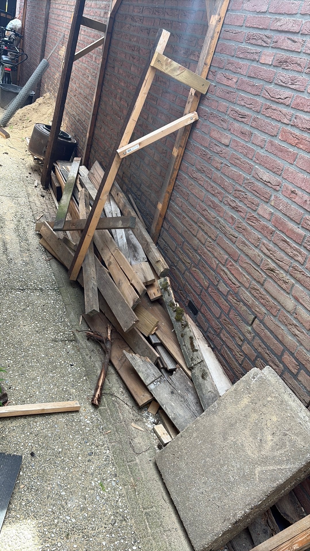 Brandhout gratis, Tuin en Terras, Haardhout, Minder dan 3 m³, Ophalen, Overige houtsoorten