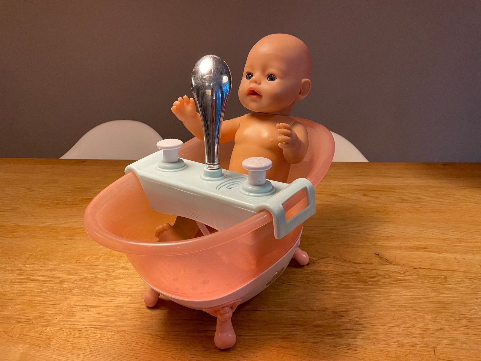 Baby born pop met badje en badjas, Ophalen, Gebruikt, Babypop