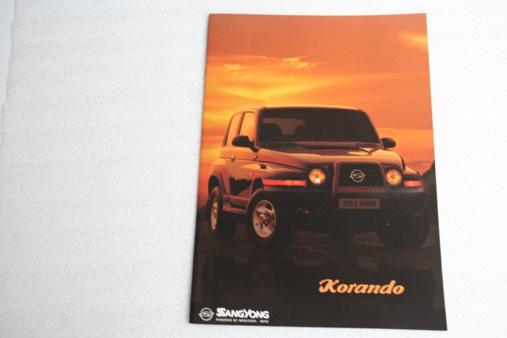 Folder SsangYong Korando + tech specificaties (1-6-2001) (19, Ophalen of Verzenden, Nieuw, Overige merken