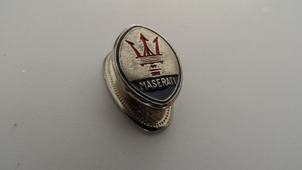 Maserati oldtimerauto speld, Verzenden, Gebruikt, Merk, Speldje of Pin