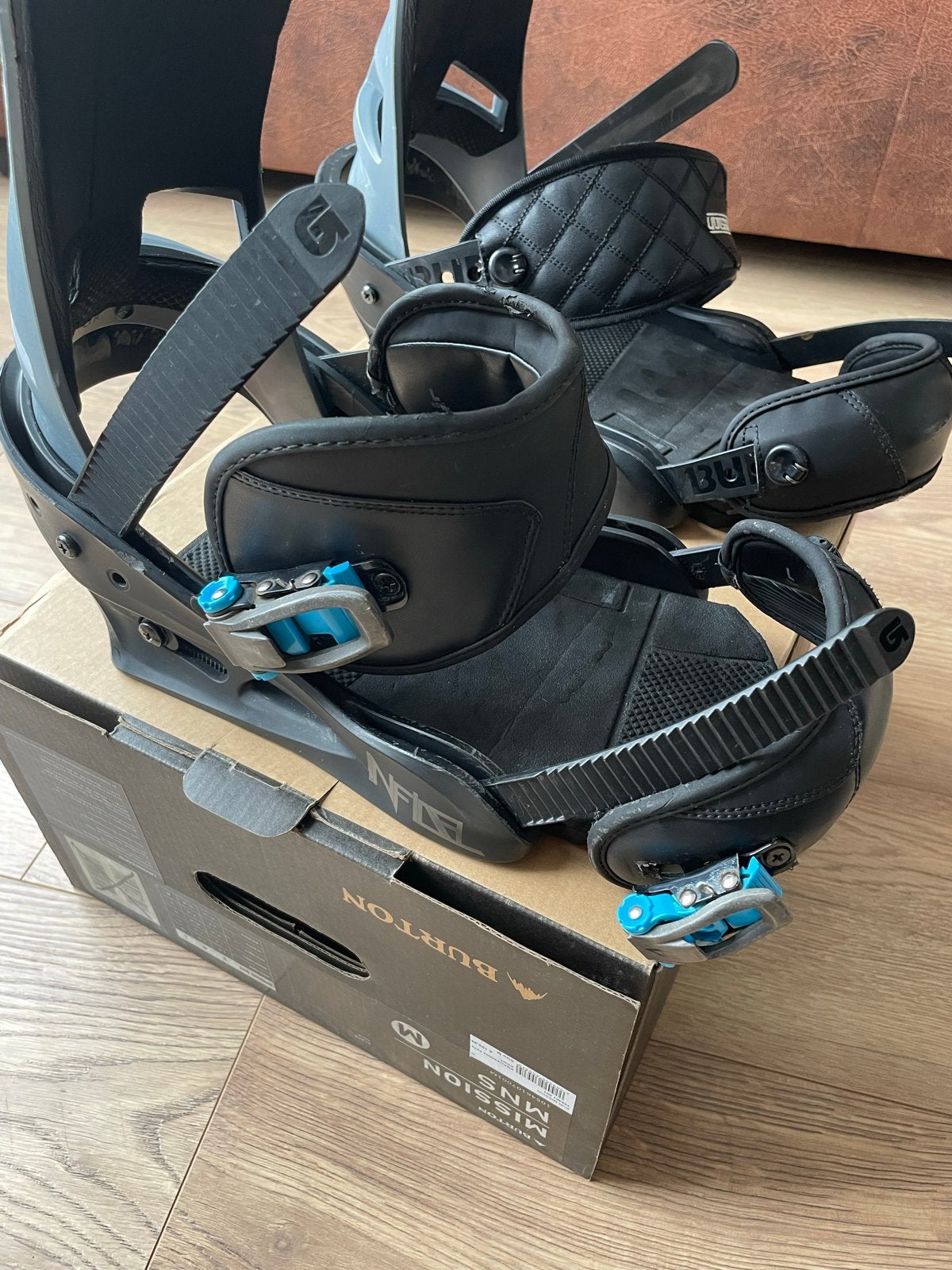 Burton Snowboard Bindingen - Maat M, Sport en Fitness, Snowboarden, Ophalen, Gebruikt, Bindingen